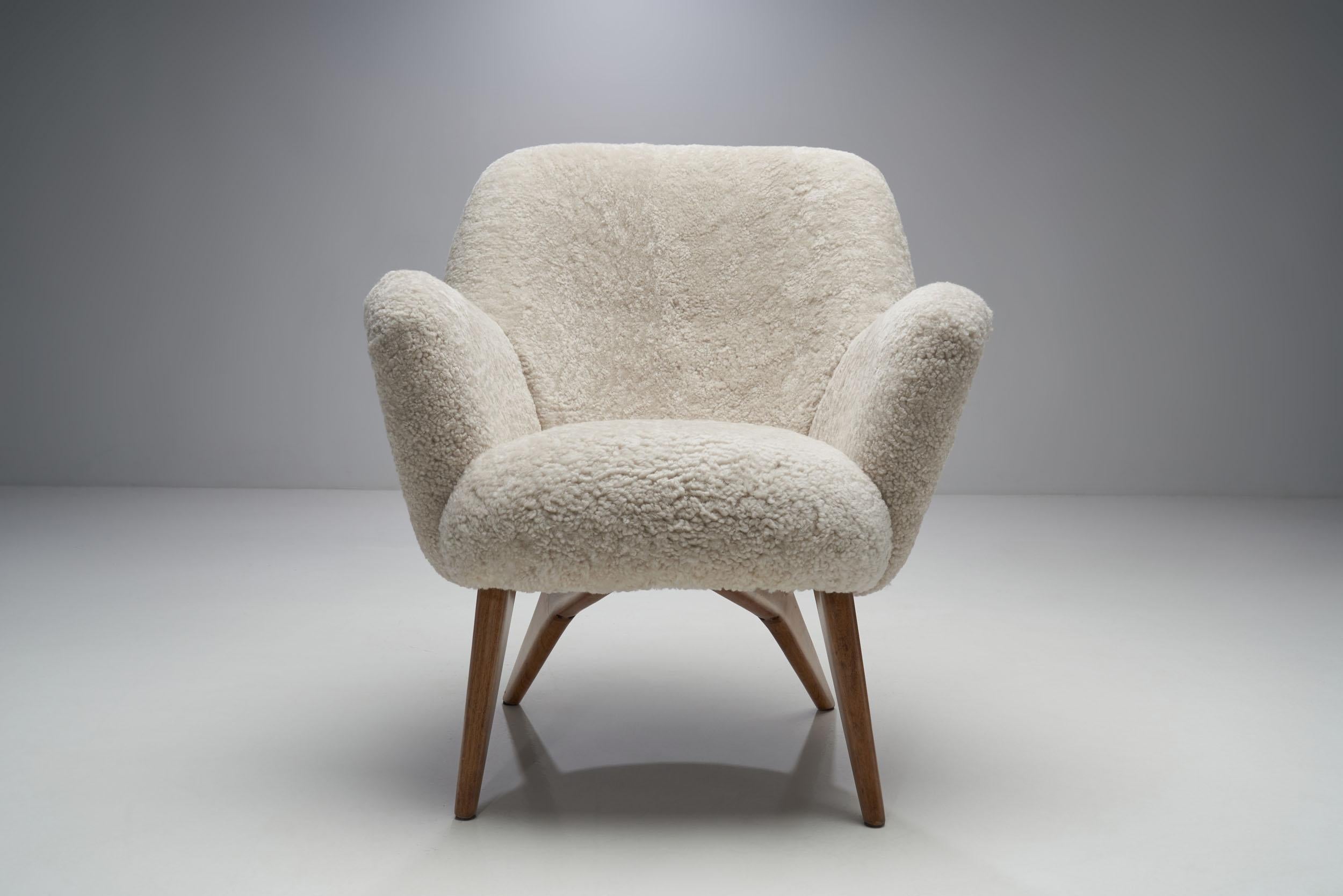 Pair of “Pedro” Armchairs by Carl Gustaf Hiort af Ornäs, Finland, 1950s 1