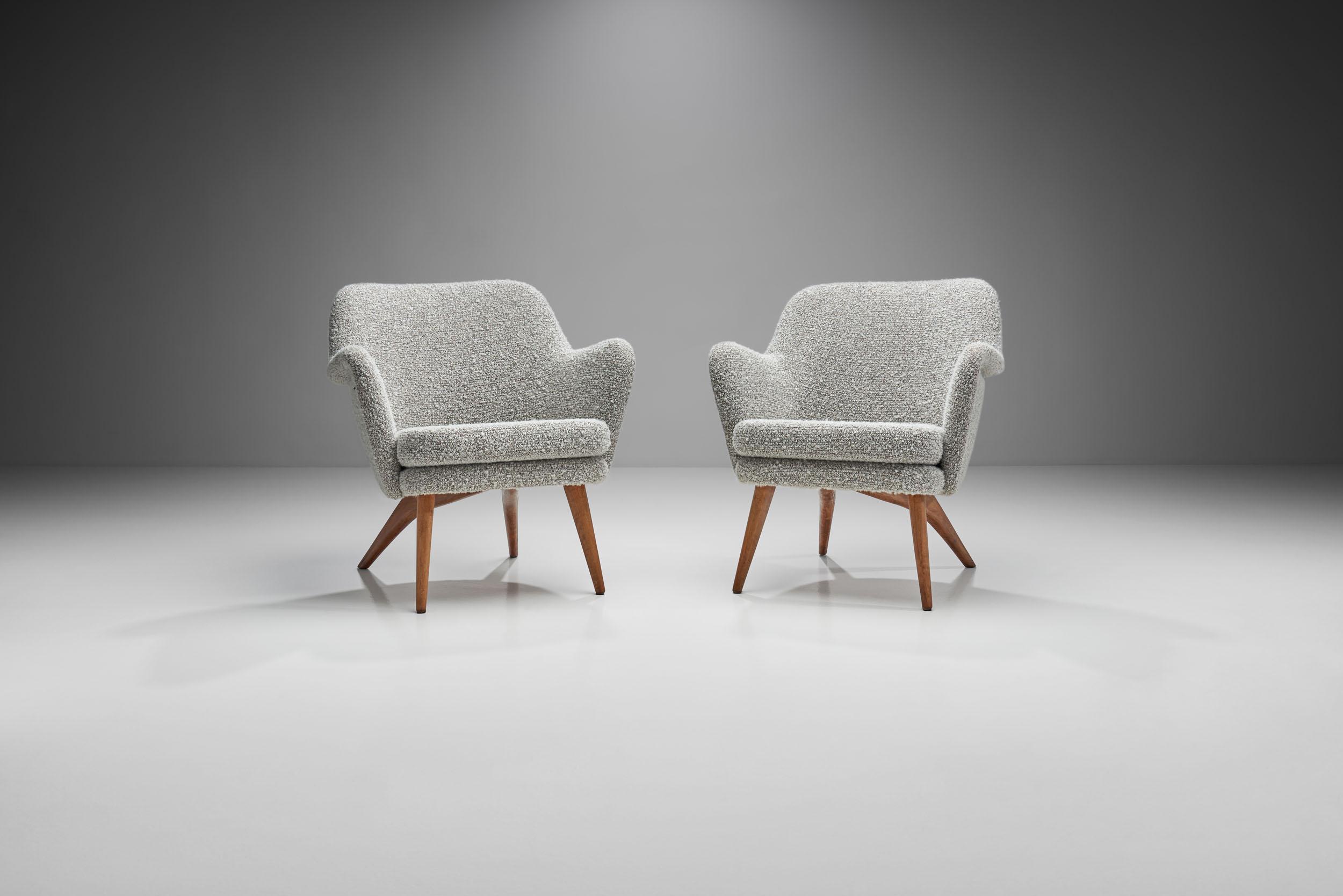 Finnish Pair of “Pedro” Armchairs by Carl Gustaf Hiort af Ornäs for Puunveisto Oy, Finla