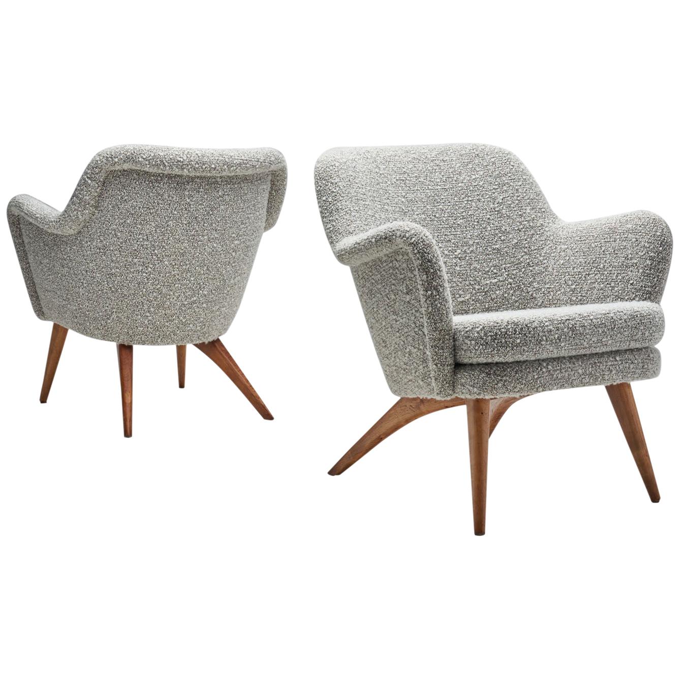 Pair of “Pedro” Armchairs by Carl Gustaf Hiort af Ornäs for Puunveisto Oy, Finla