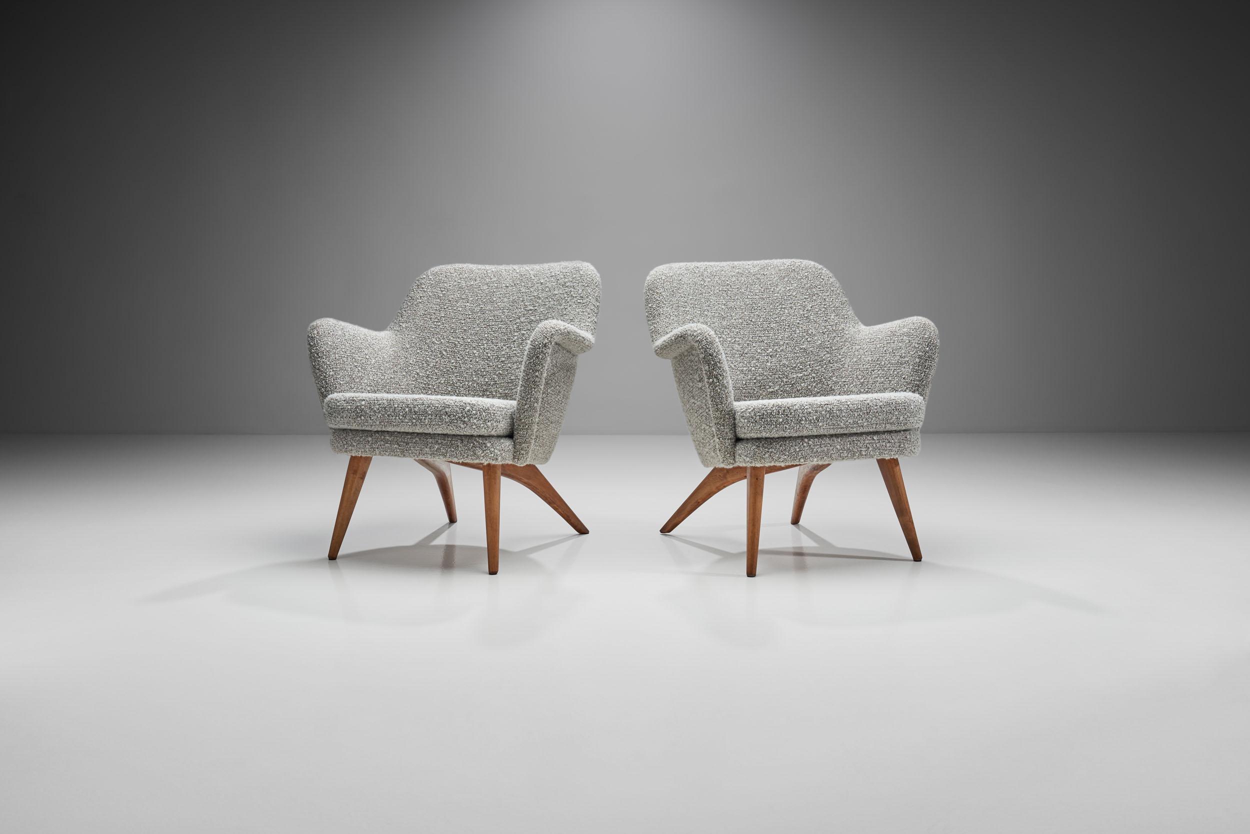 Pair of “Pedro” Armchairs by Carl Gustaf Hiort, Finland 1950s In Good Condition For Sale In Utrecht, NL