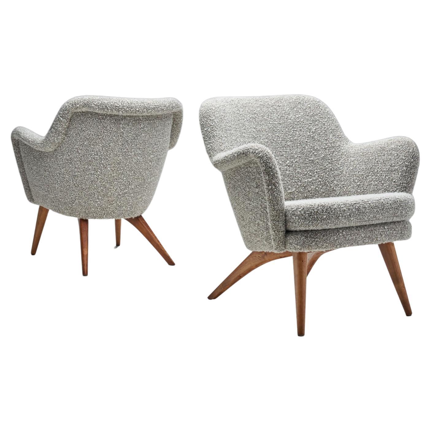 Pair of “Pedro” Armchairs by Carl Gustaf Hiort, Finland 1950s For Sale