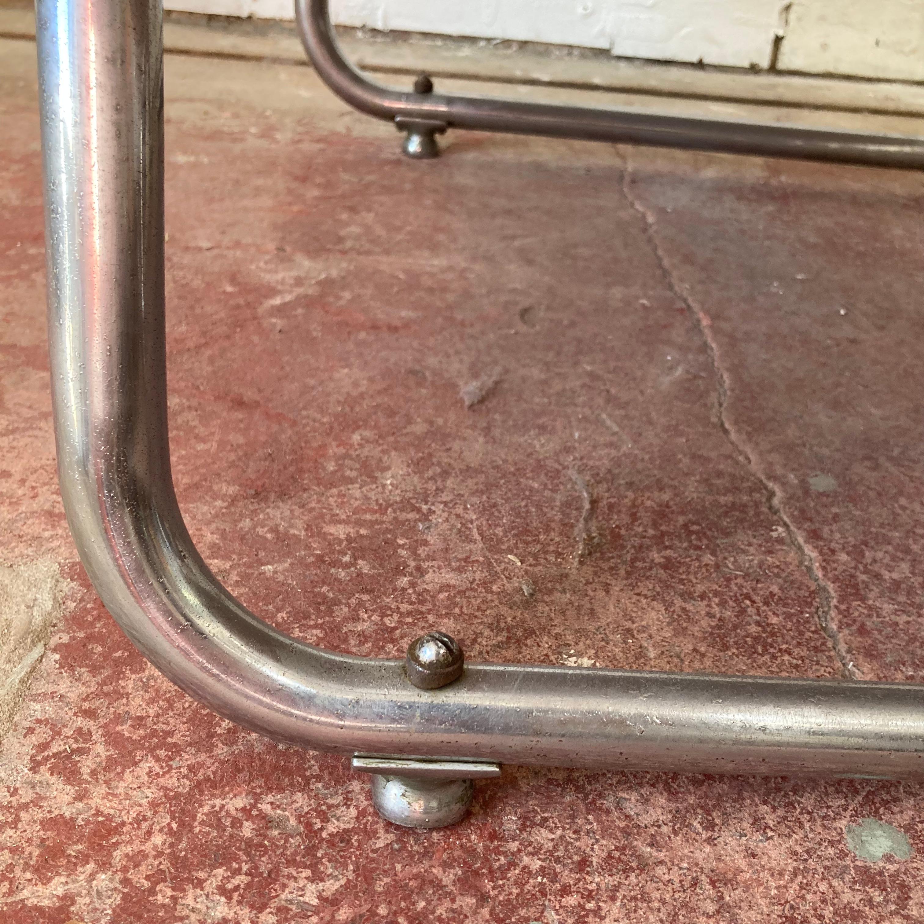 Pair of PEL tubular chrome lounge armchairs, English 1930s In Good Condition For Sale In Sherborne, GB