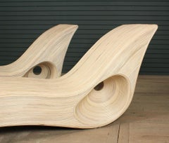 Pair of Pencil Reed Lounge Chairs Style of Betty Cobonpue