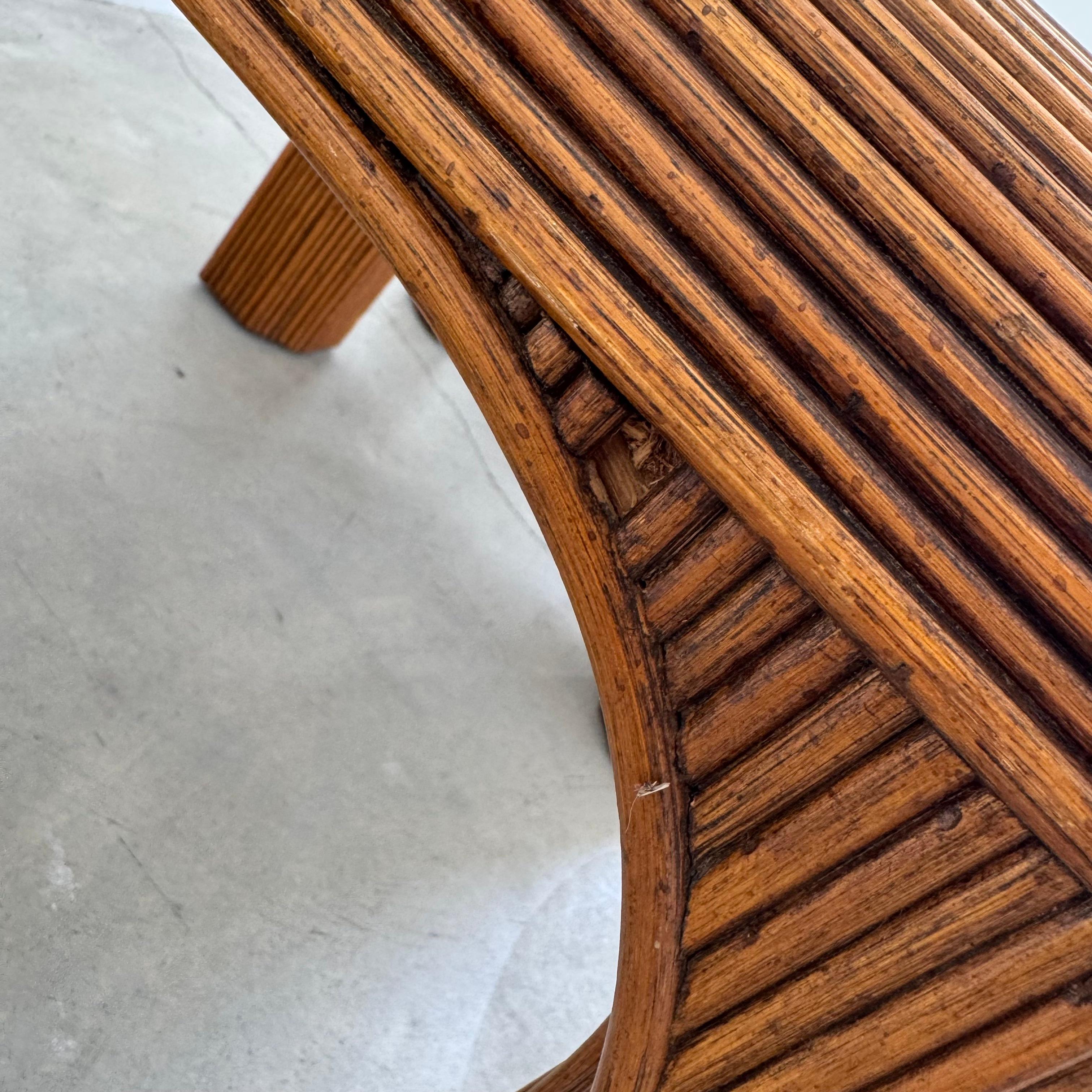 Pair of Pencil Reed Side Tables, 1970s United States For Sale 7