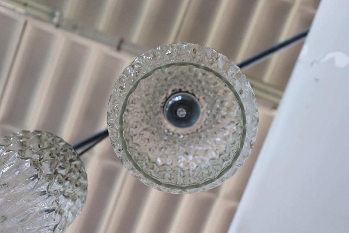 Pair of Pendant Lamps in Murano Glass, Italy 1960s en venta 4