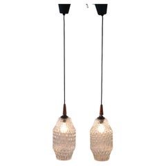 Pair of Pendant Lamps in Murano Glass, Italy 1960s