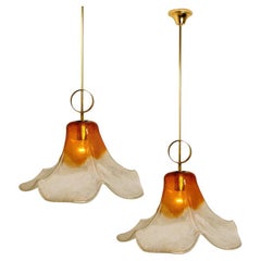 Pair of Pendant Lamps Model LS185 by Carlo Nason for Mazzega