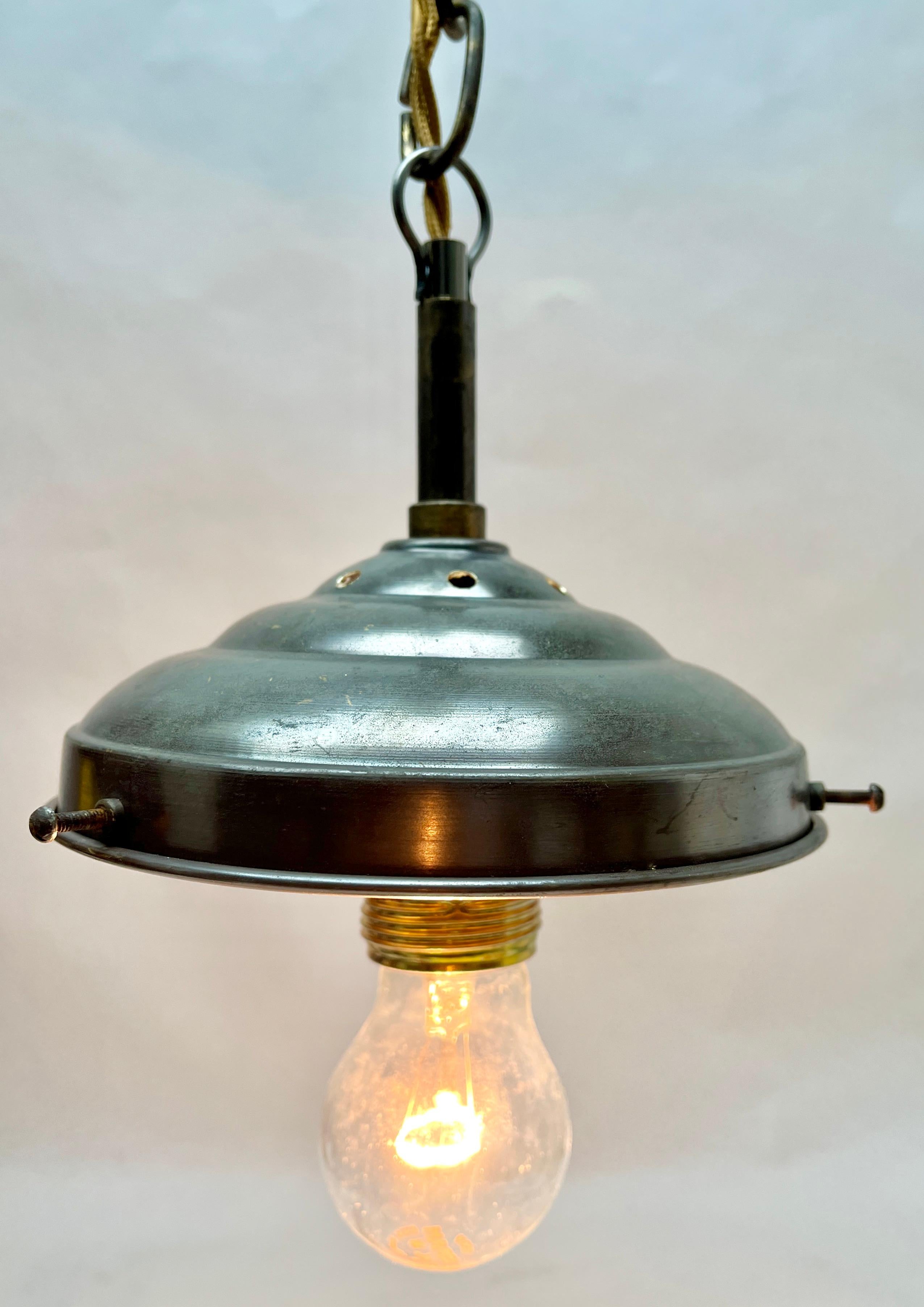Pair of Pendant Lamps with Large Opaline Shade, 1930s, Netherlands 2