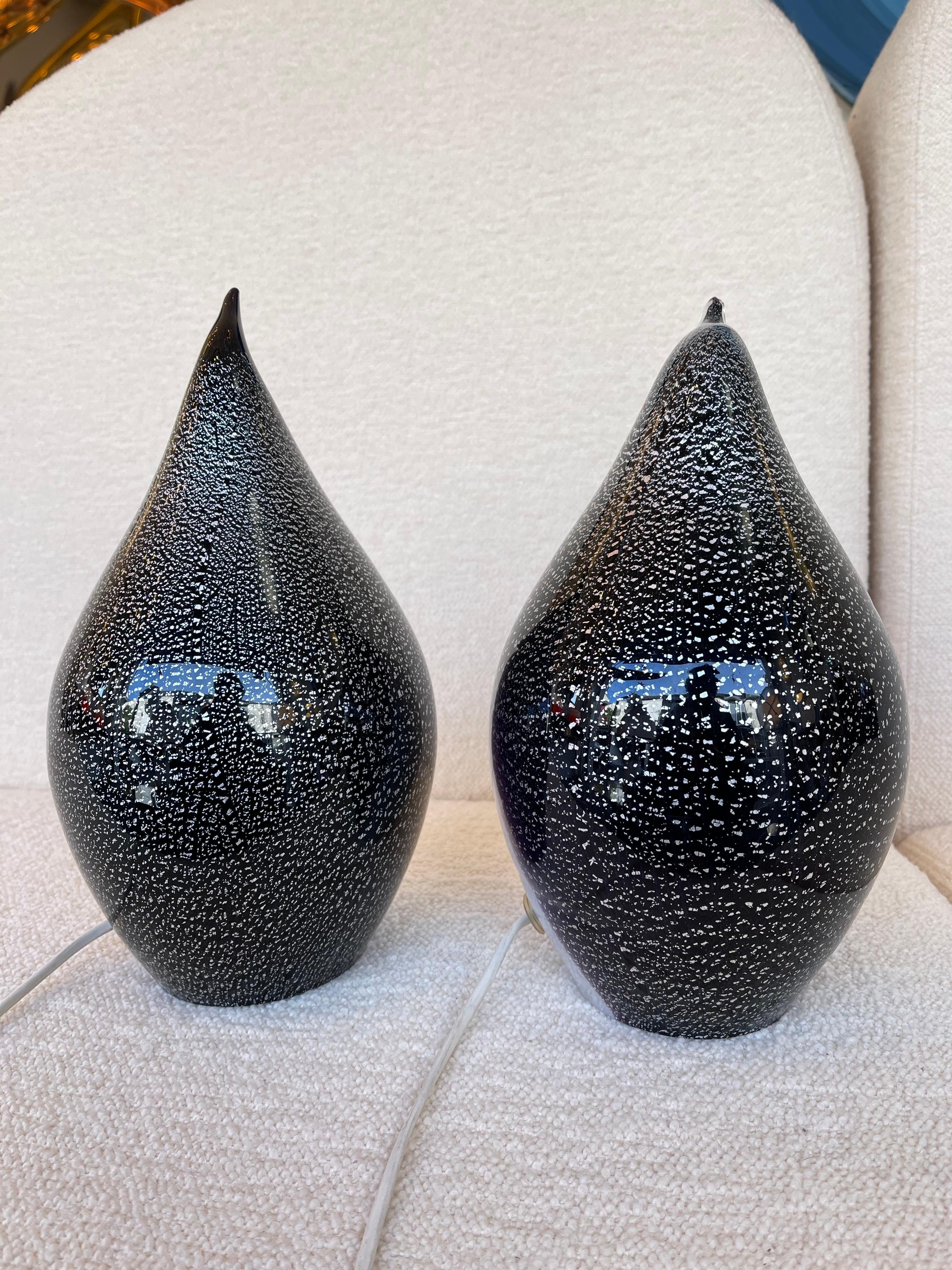 Pair of Penguin Murano Glass Lamps, Italy, 1980s For Sale 6