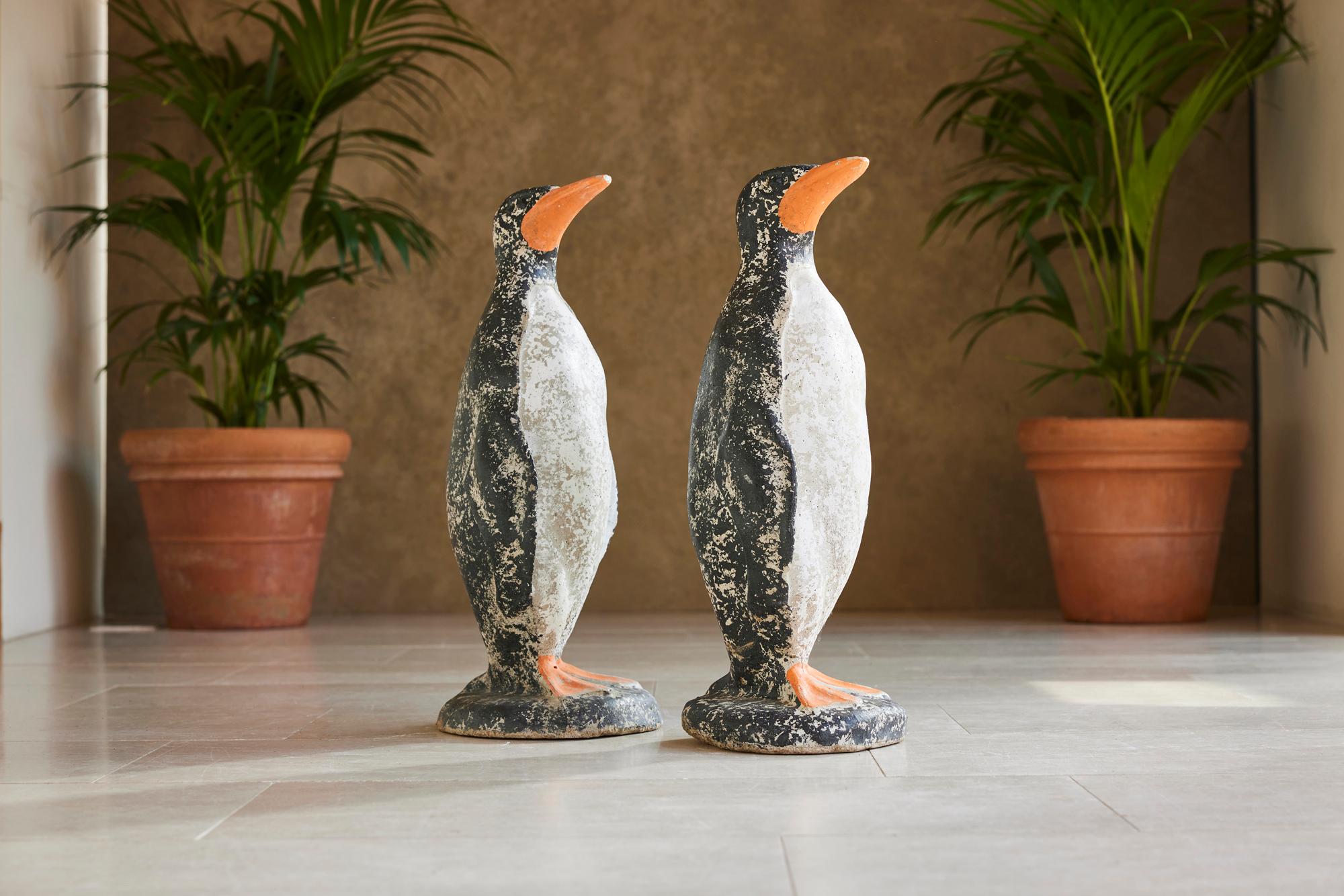 These concrete penguins will appeal to those with a sense of fun and adventure in the garden. We bought them in a market in France because they made us laugh. They are real characters from the 1950s and would look great near a water feature, nestled