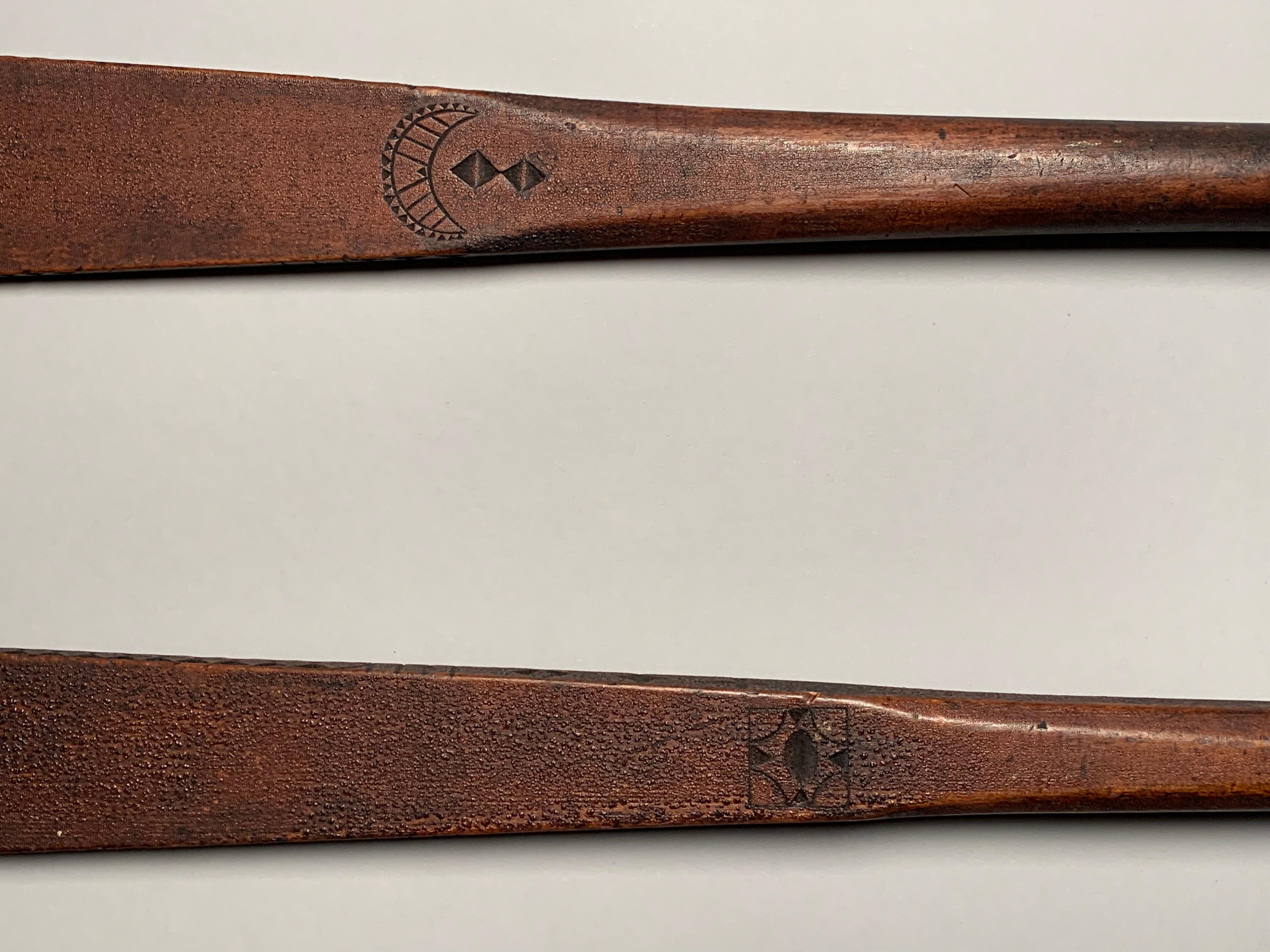 Wood Pair of Penobscot Paddles