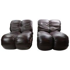 Pair of Percival Lafer Leather Lounge Chairs Pair of Percival Lafer Leather Lounge Chairs