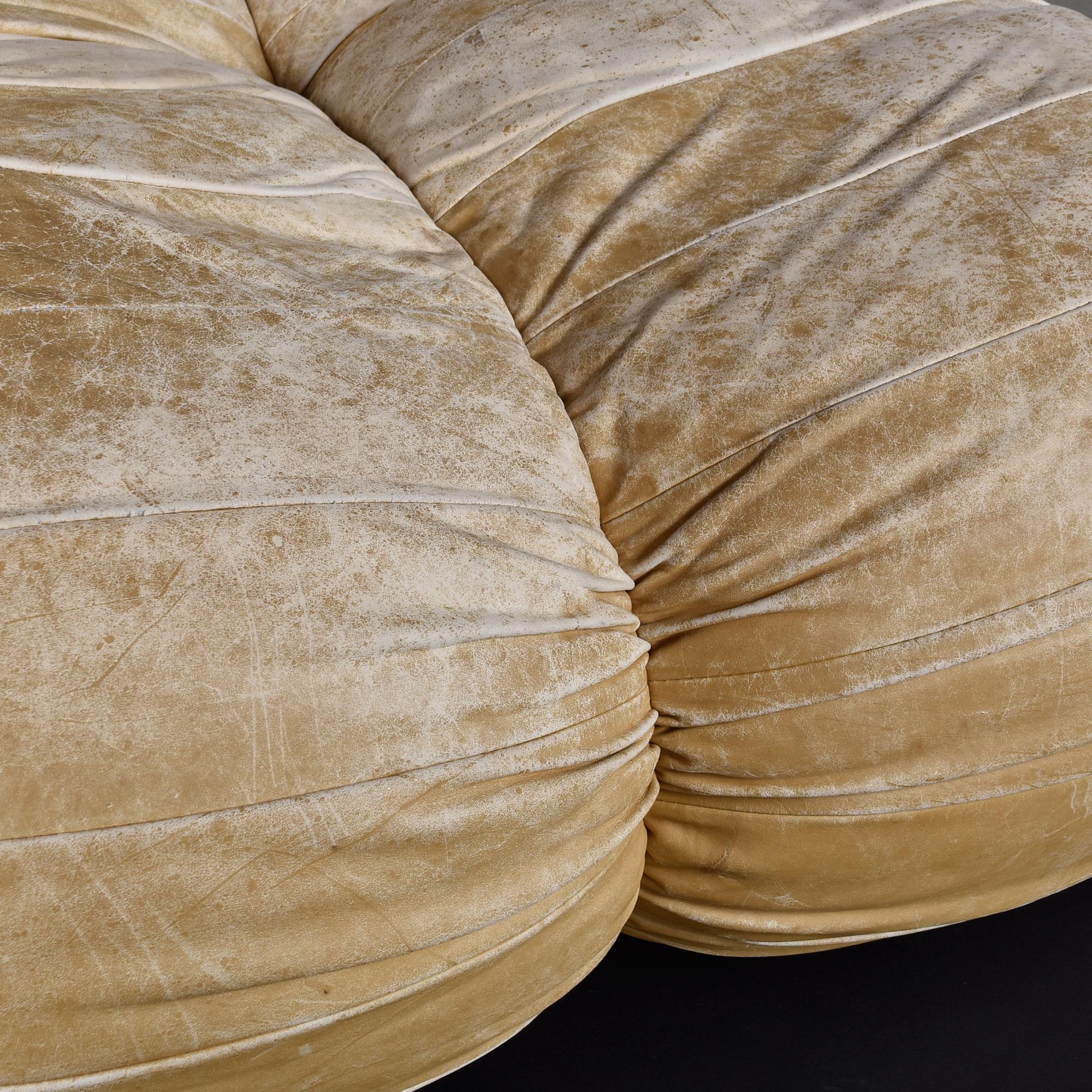 Paar Percival Lafer MP-116 modulare Loungesessel in Original Tan Leder 9