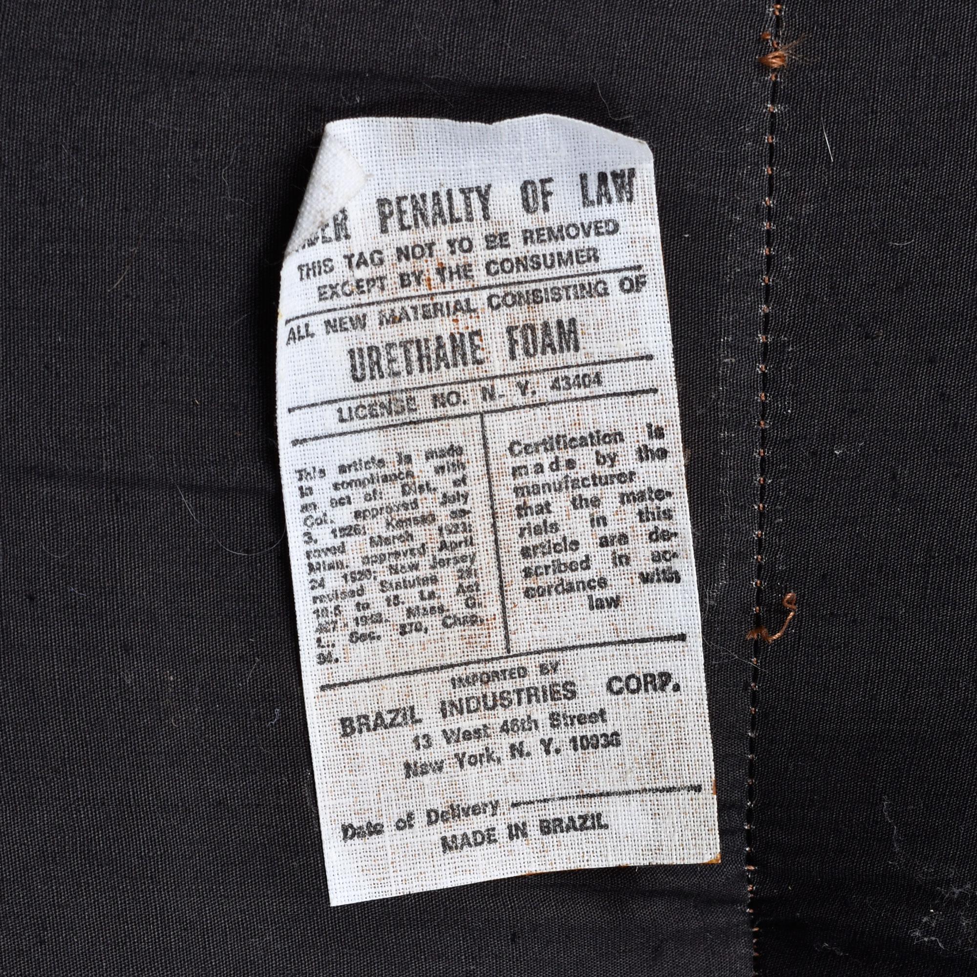 Paar Percival Lafer MP-116 modulare Loungesessel in Original Tan Leder 11