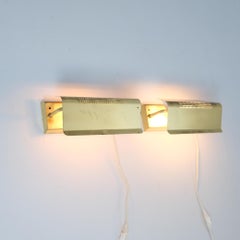 Paire d'appliques en laiton perforé, NAFA Nybro Armaturfabrik, Suède 1970