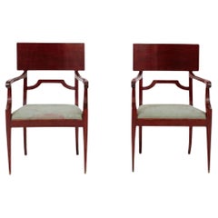 Pareja de Sillones de Caoba Art Decó de 1930