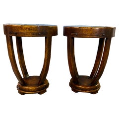 Paire de tables d'appoint Biedermeier d'époque