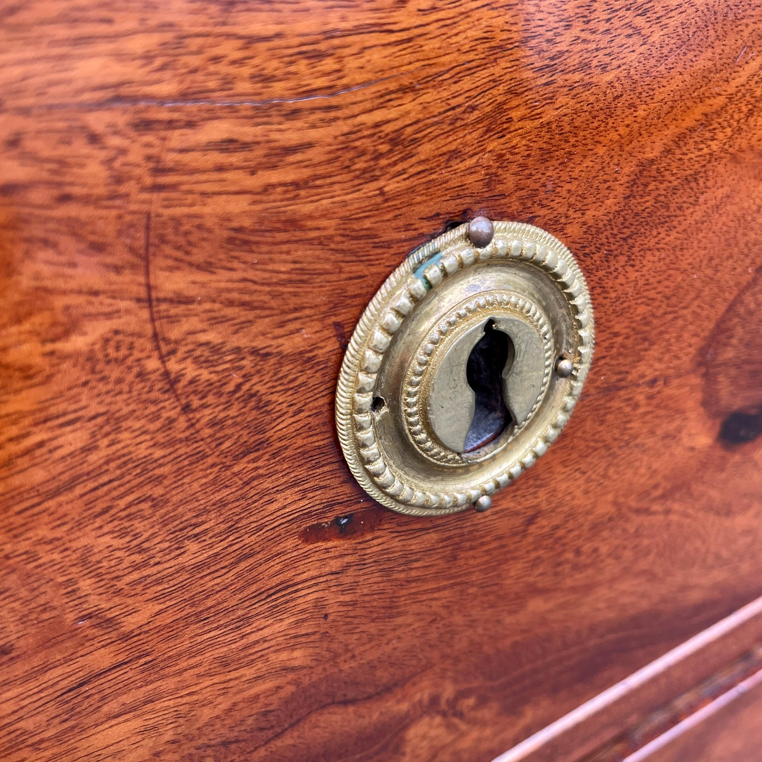 Pair of Period Empire Mahogany and Gilt Chest of Drawers, Denmark, circa 1800 For Sale 10