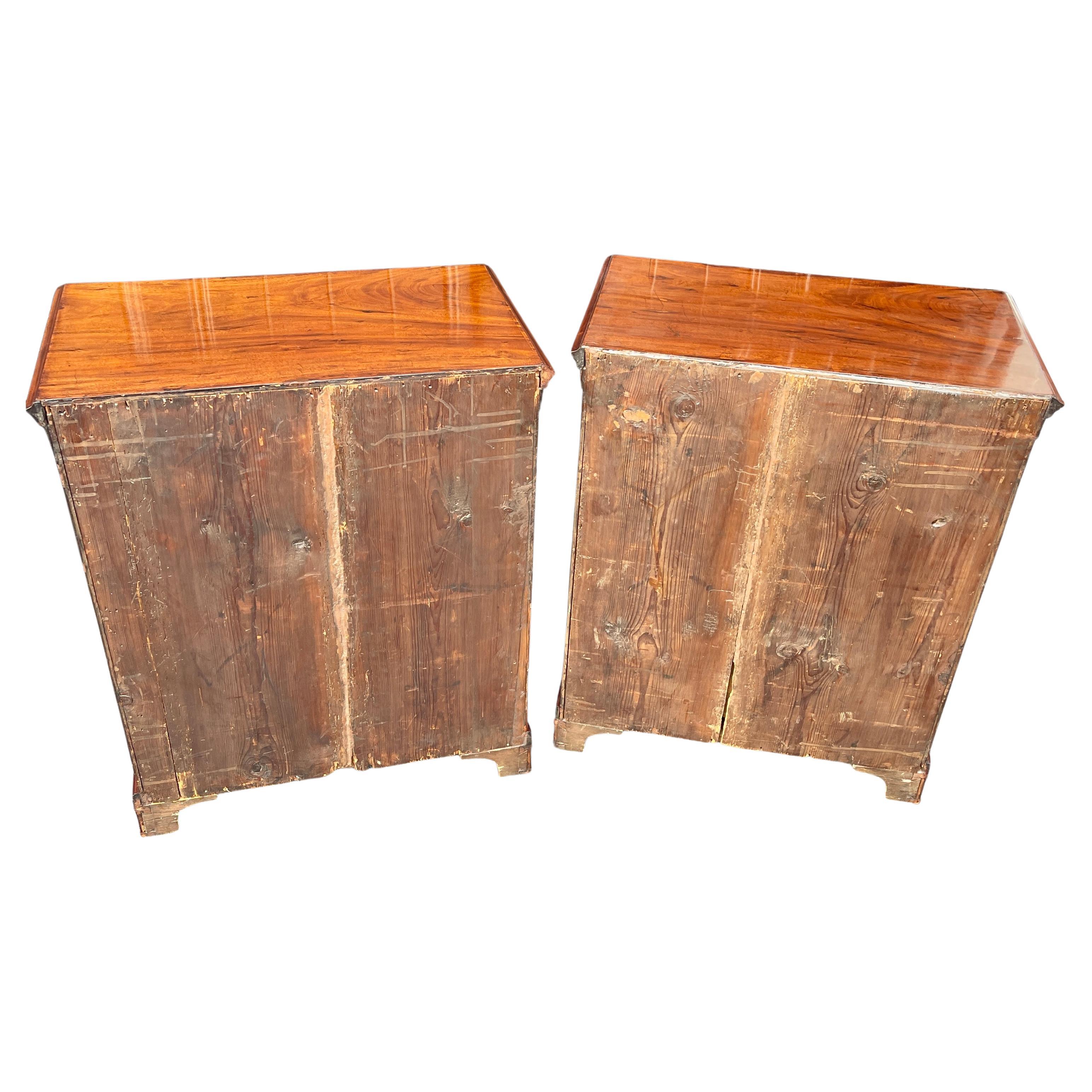 Pair of Period Empire Mahogany and Gilt Chest of Drawers, Denmark, circa 1800 For Sale 13