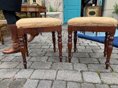 Pair of Period English Regency Stools, circa 1820