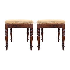 Pair of Period English Regency Stools, circa 1820
