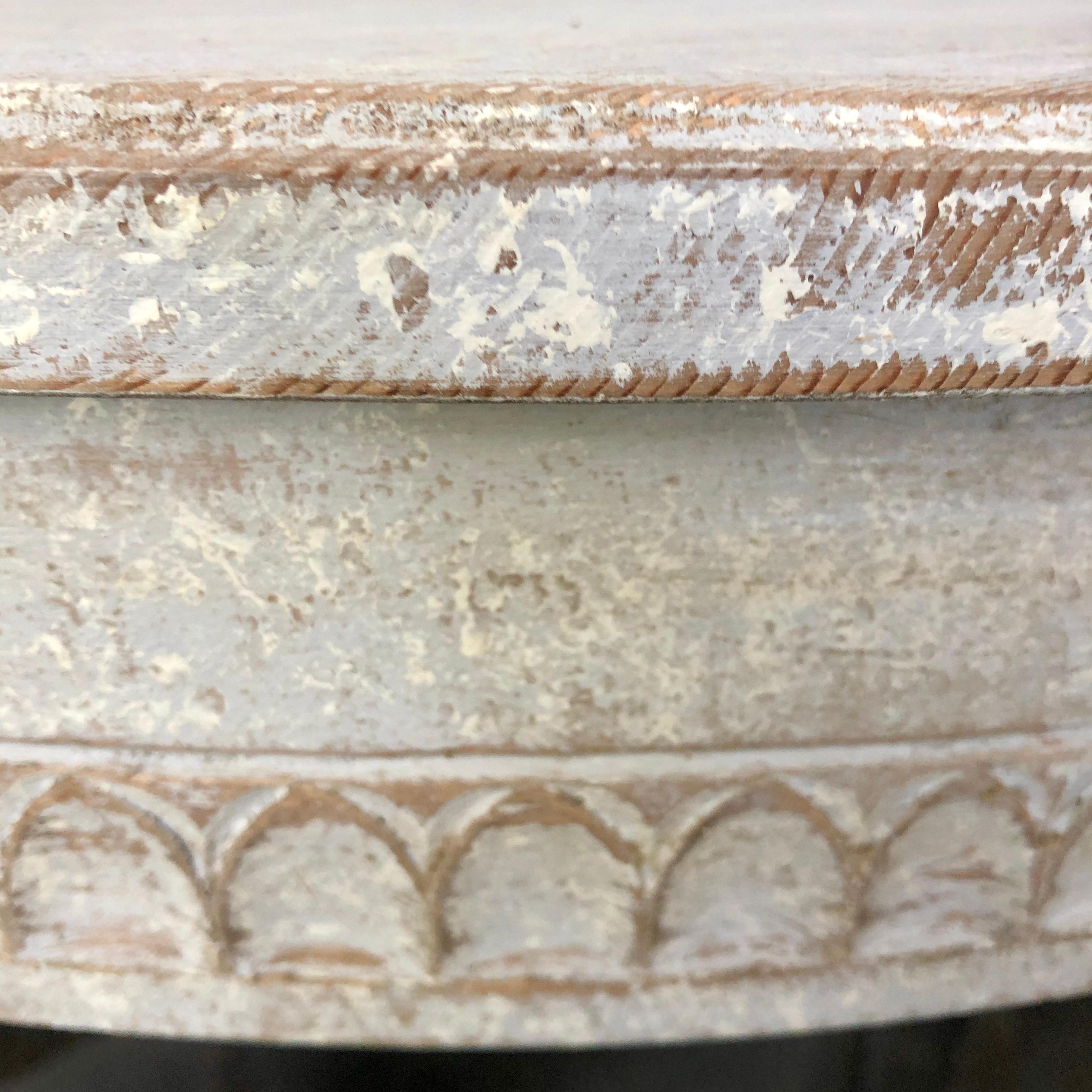 Pair of Period Gustavian Demilune Console Tables 2