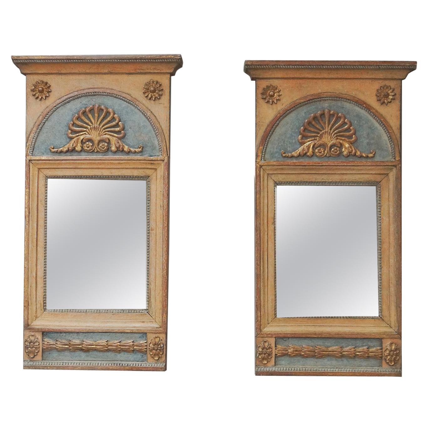 Pair of Period Gustavian Mirrors