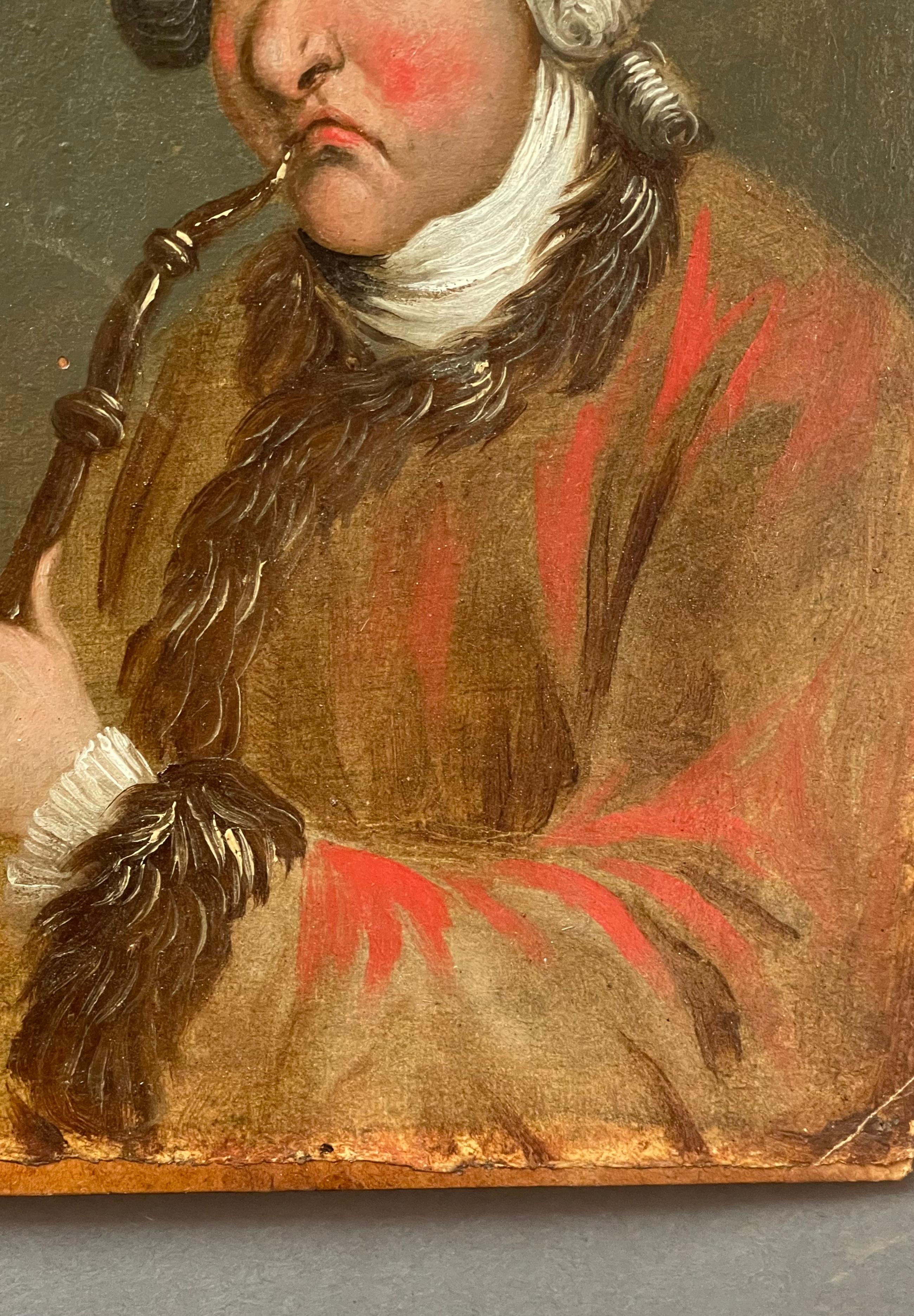 Louis XVI Pair of Period Italian Portrait Giacomo Ceruti Follower