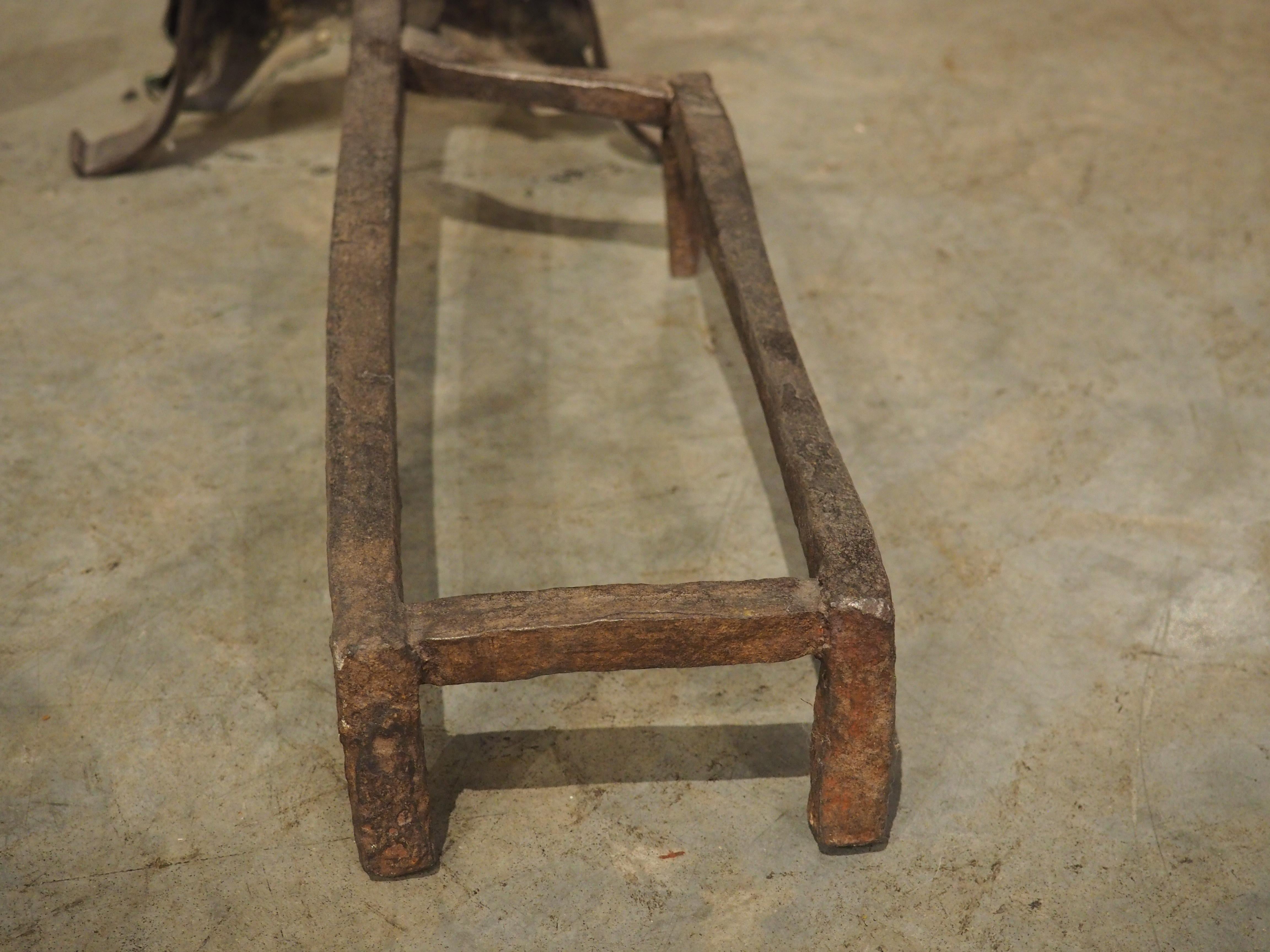 Coppia di Chenet in bronzo francese antico 