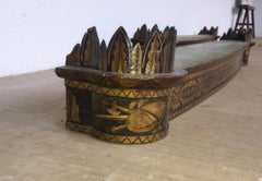 Pair of Period Regency Penwork Cornices / Valances