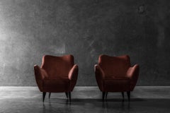 Pair of Perla Armchairs by Guglielmo Veronesi for Isa Bergamo