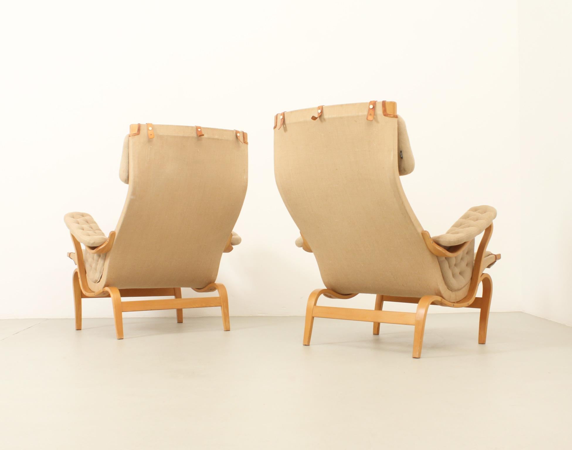 Paire de fauteuils Pernilla de Bruno Mathsson pour Dux, 1969 en vente 13