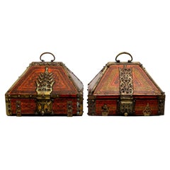 Antique Pair of Persian or Indian 19th Century Document Boxes