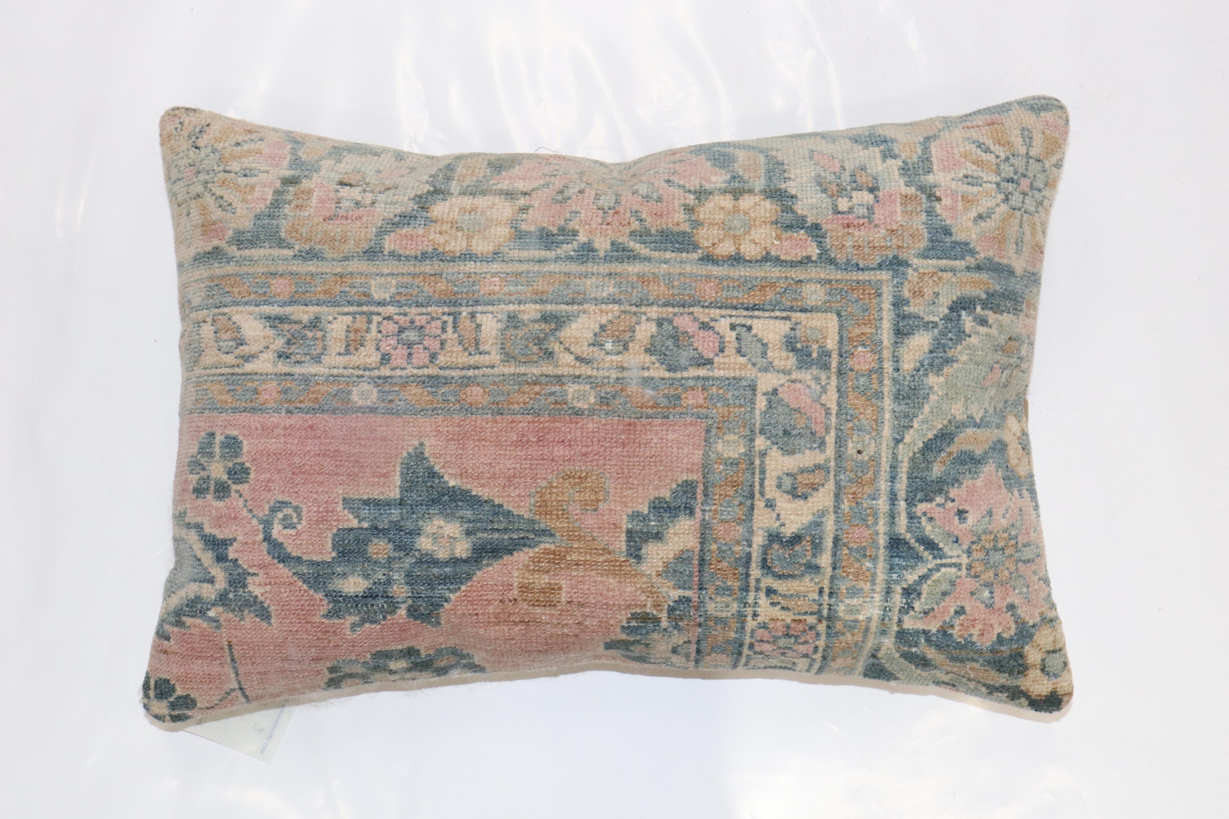 Tabriz Pair of Persian Rug Pillows For Sale