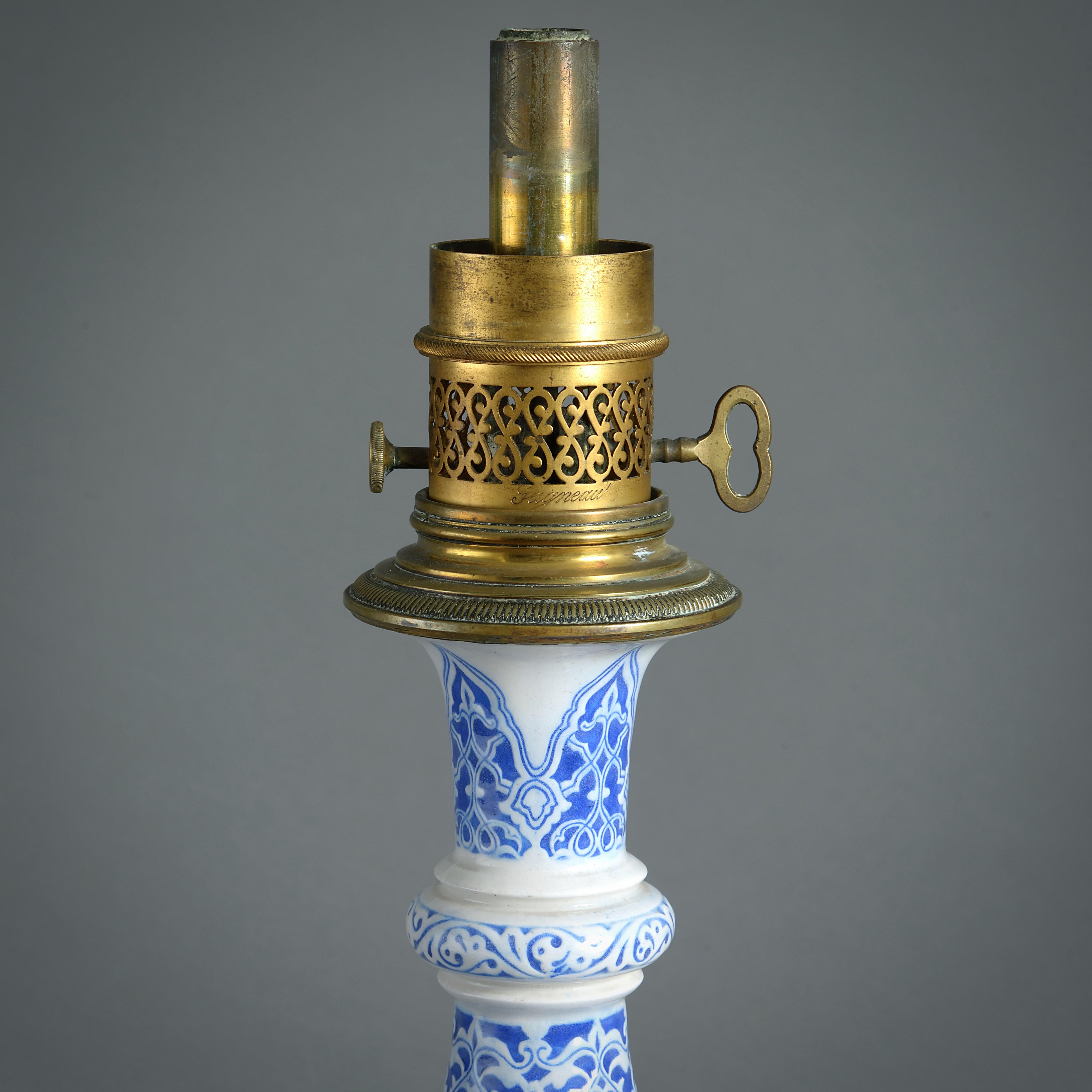 Paire de lampes de style persan par Theodore Deck et Gagneau Et Cie Bon état - En vente à London, GB