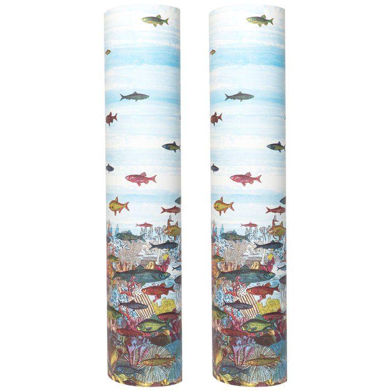 Pair of Perspex Lamps Aquario Medio by Barnaba Fornasetti, Italy, 1995 For Sale