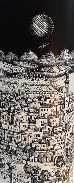 Pair of Perspex Table Lamps Gerusalem by Barnaba Fornasetti