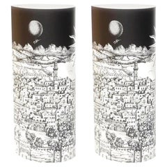 Pair of Perspex Table Lamps Gerusalem by Barnaba Fornasetti