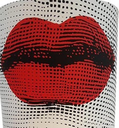 Pair of Perspex Table Lamps Kisses by Barnaba Fornasetti, Italy