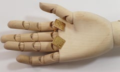 Pair of Peruvian 18K Yellow Gold Cufflinks