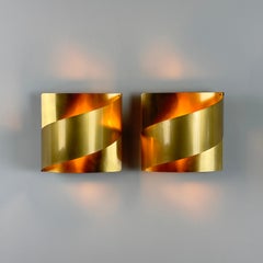 Paire d'appliques Peter Celsing pour Falkenbergs Belysning, Suède, années 1960