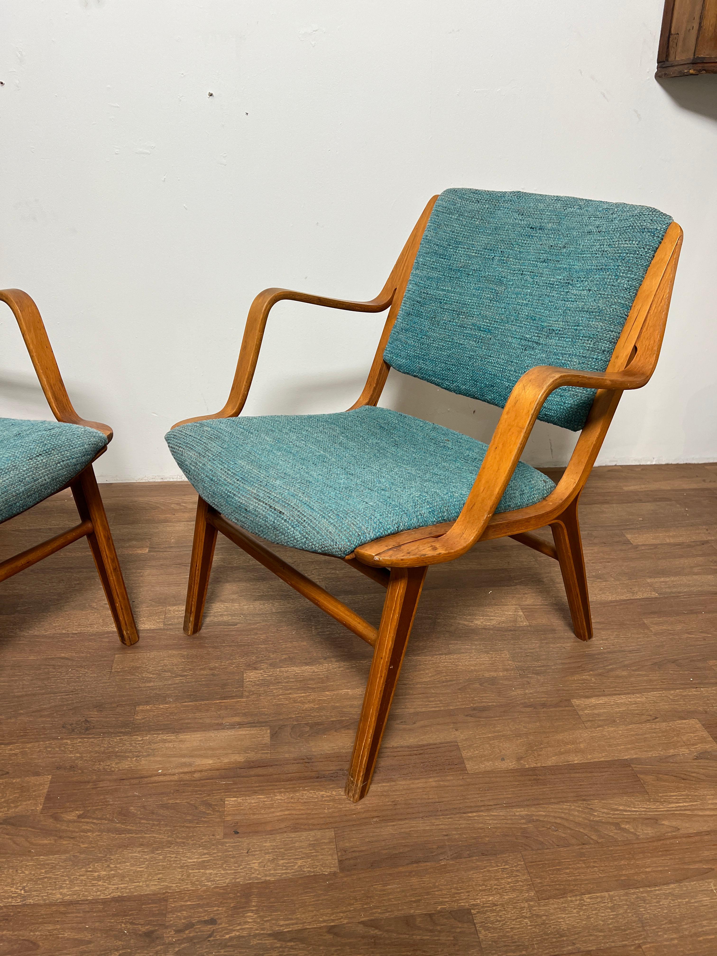 Scandinave moderne Paire de chaises longues Peter Hvidt 