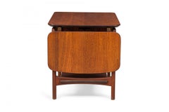 Pair of Peter Hvidt Danish Mid-Century Drop Leaf Teak End / Side Tables