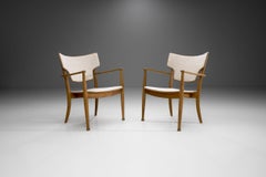 Pair of Peter Hvidt & Orla Mølgaard Nielsen "Portex" Armchairs, Denmark, 1945