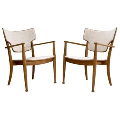 Vintage Pair of Peter Hvidt & Orla Mølgaard Nielsen "Portex" Armchairs, Denmark, 1945