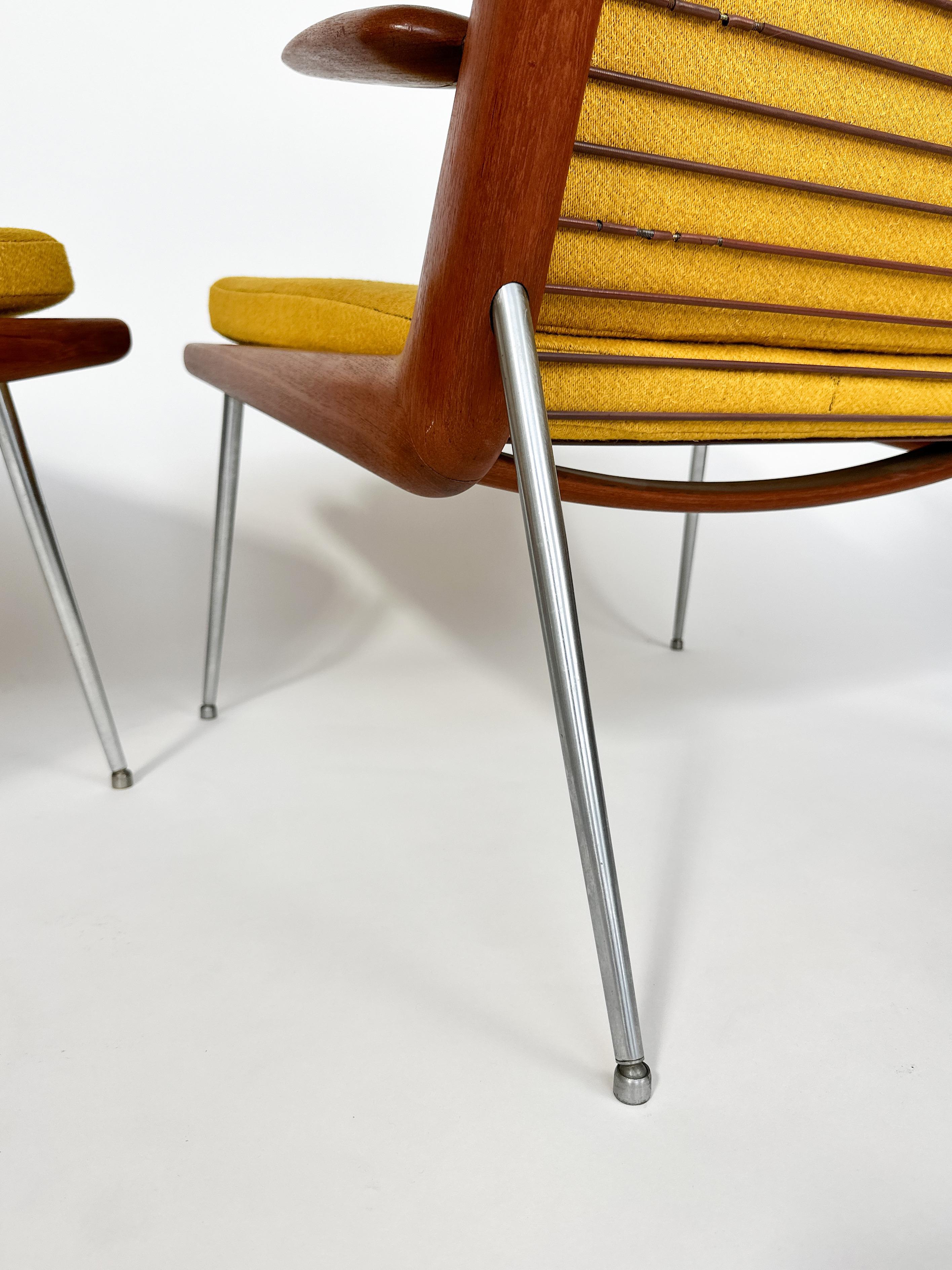 Ein Paar Boomerang-Stühle von Peter Hvidt & Orla Molgaard Nielsen, Frankreich & Sohn, 1960er Jahre im Angebot 8
