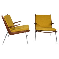 Pair of Peter Hvidt & Orla Molgaard Nielsen Boomerang Chairs France & Son 1960s