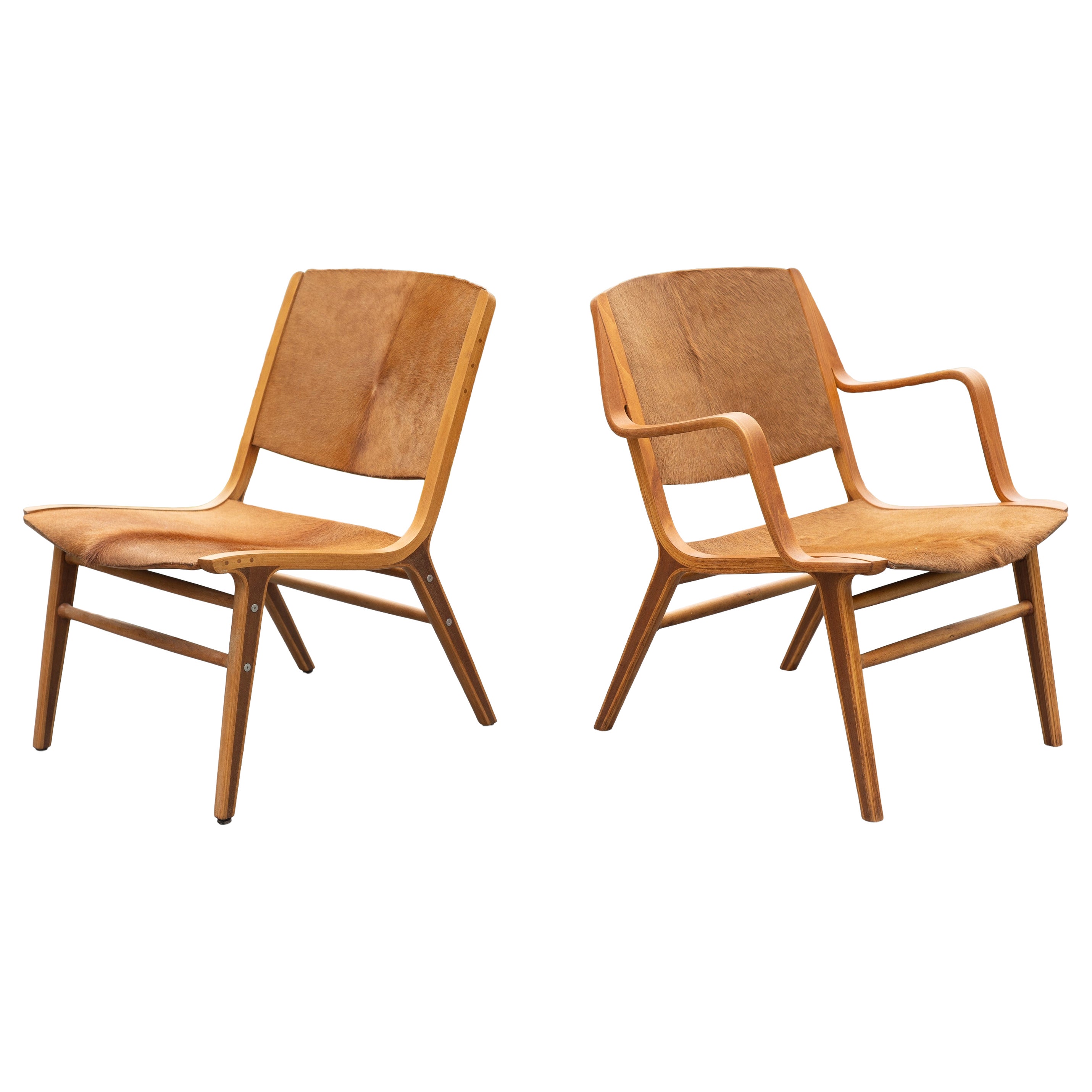 Paire de chaises longues "Ax" de Peter Hvidt & Orla Molgaard Nielsen pour Fritz Hansen