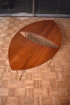 Pair of Peter Hvidt & Orla Molgaard Nielsen Model 523 Pinwheel Tables