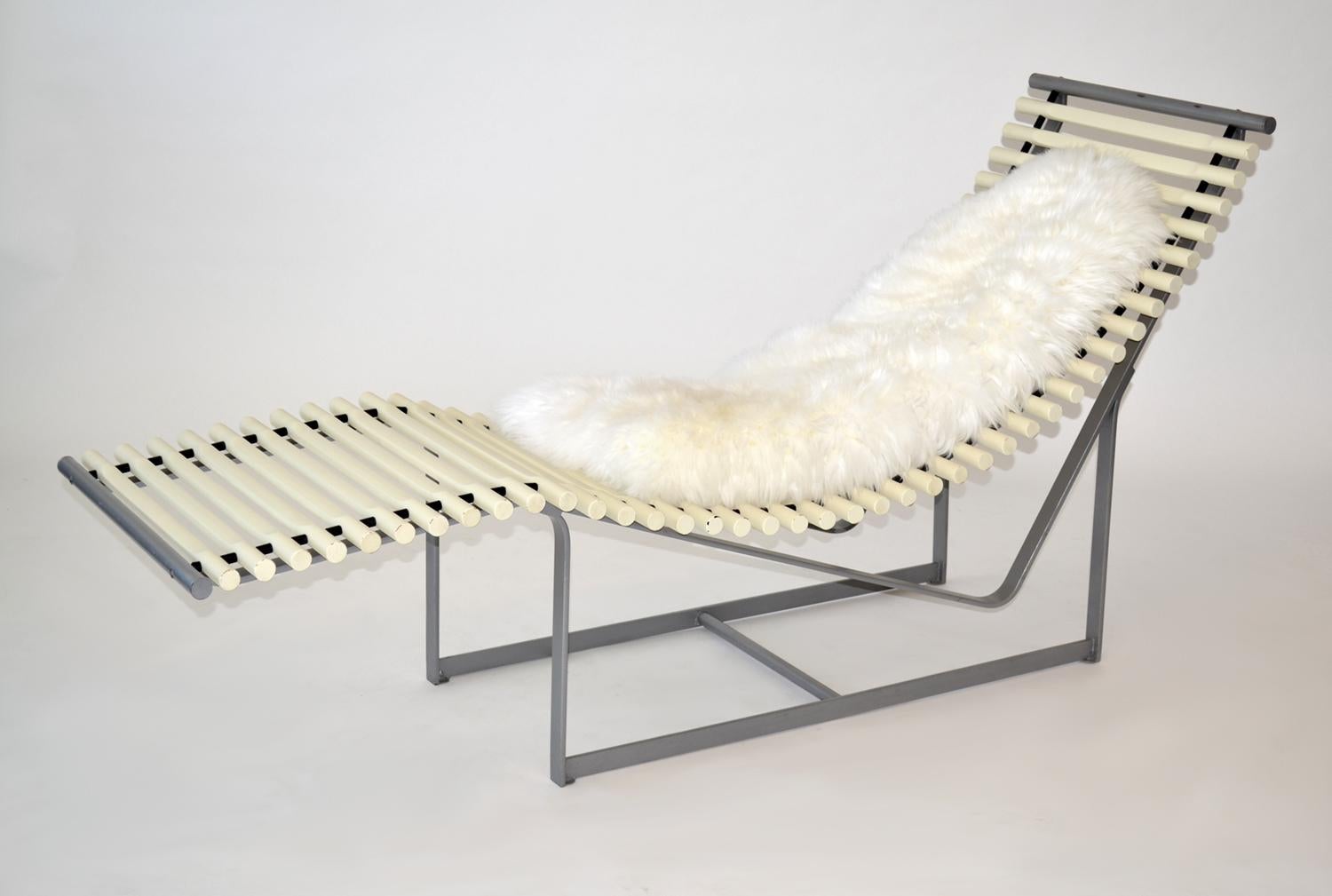 Pair of Peter Strassl Spine Back Lounge Chairs or Chaises, Germany, 1978 For Sale 3